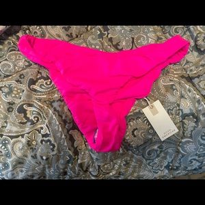 Good American Always Fits Better Cheeky Bikini Bottom💗Sz. 4 Hot Pink